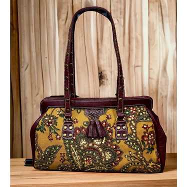 Vintage Isabella Fiore Floral Sequined Bag - image 1