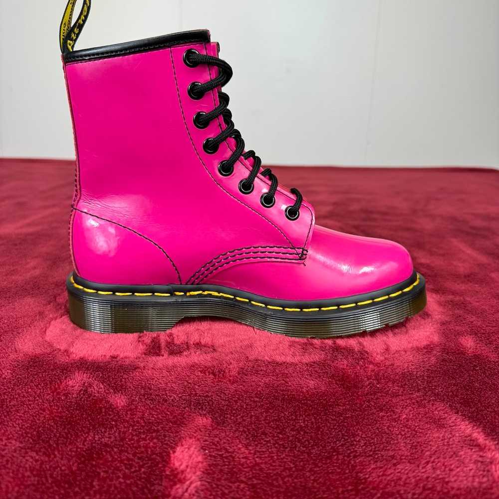 Dr Martens 1460 Patent Leather Lace Up Boots - image 10