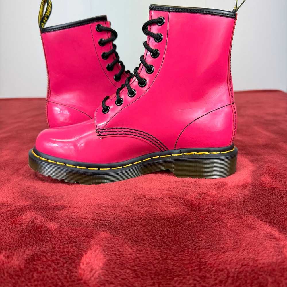 Dr Martens 1460 Patent Leather Lace Up Boots - image 2