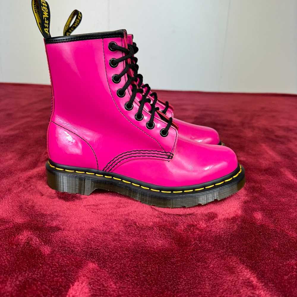 Dr Martens 1460 Patent Leather Lace Up Boots - image 4