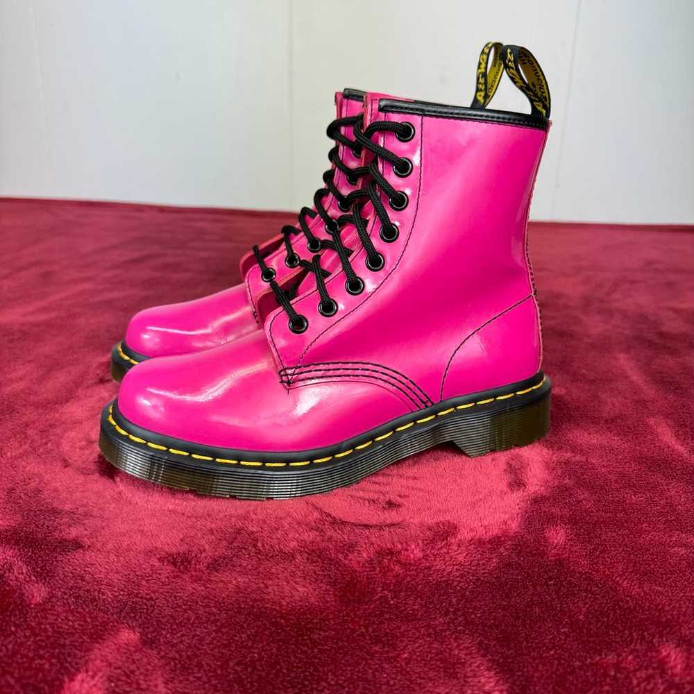 Dr Martens 1460 Patent Leather Lace Up Boots - image 5