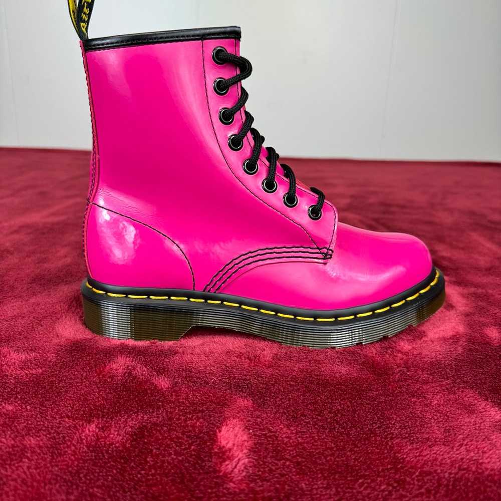 Dr Martens 1460 Patent Leather Lace Up Boots - image 7