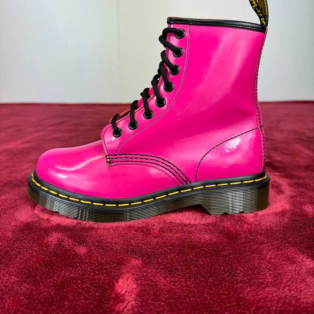 Dr Martens 1460 Patent Leather Lace Up Boots - image 9