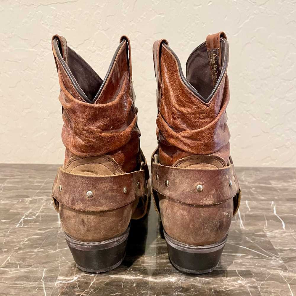 Caballo Dorado Leather Cowboy Booties - image 8