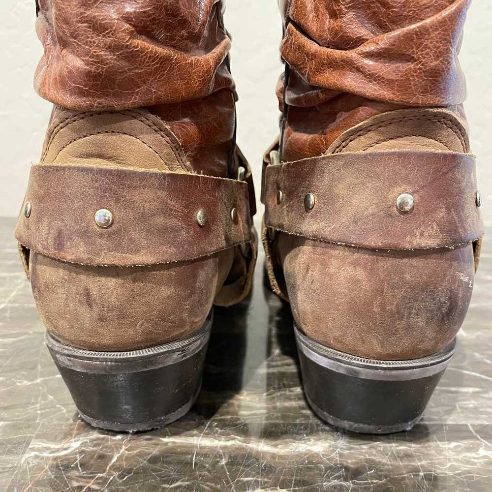 Caballo Dorado Leather Cowboy Booties - image 9
