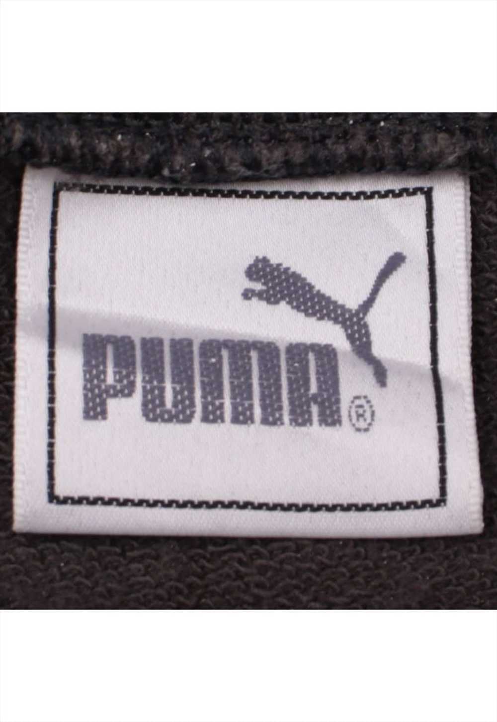 Vintage 90's Puma Hoodie Spellout Heavyweight Gre… - image 3