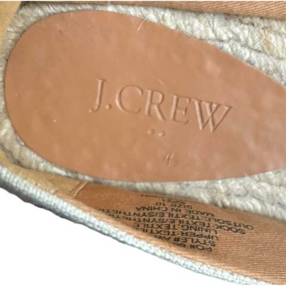 NEW J. Crew Beige Espadrille Flats Size 10 Women'… - image 7