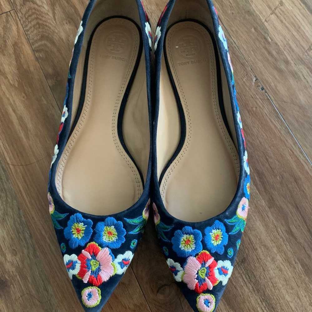 Tory Burch Rosemont Embroidered Ballet Flats 8 - image 2
