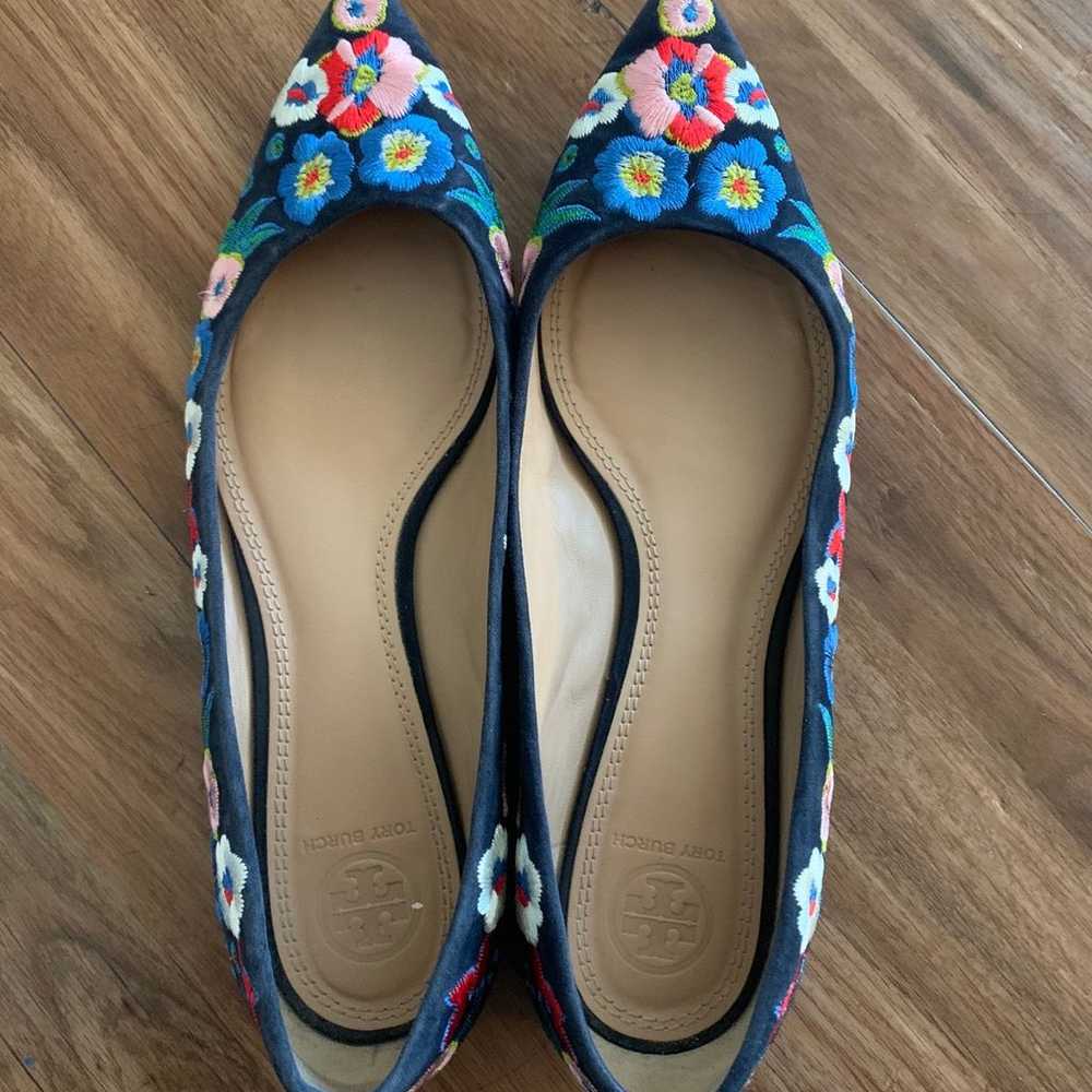 Tory Burch Rosemont Embroidered Ballet Flats 8 - image 3