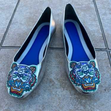 Kenzo Tiger leather ballet flats