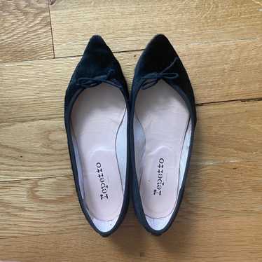 Repetto Black Brigitte Ball Flats - image 1