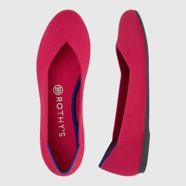 Rothy’s Hot Pink Round Toe Flats Size 6 - image 1