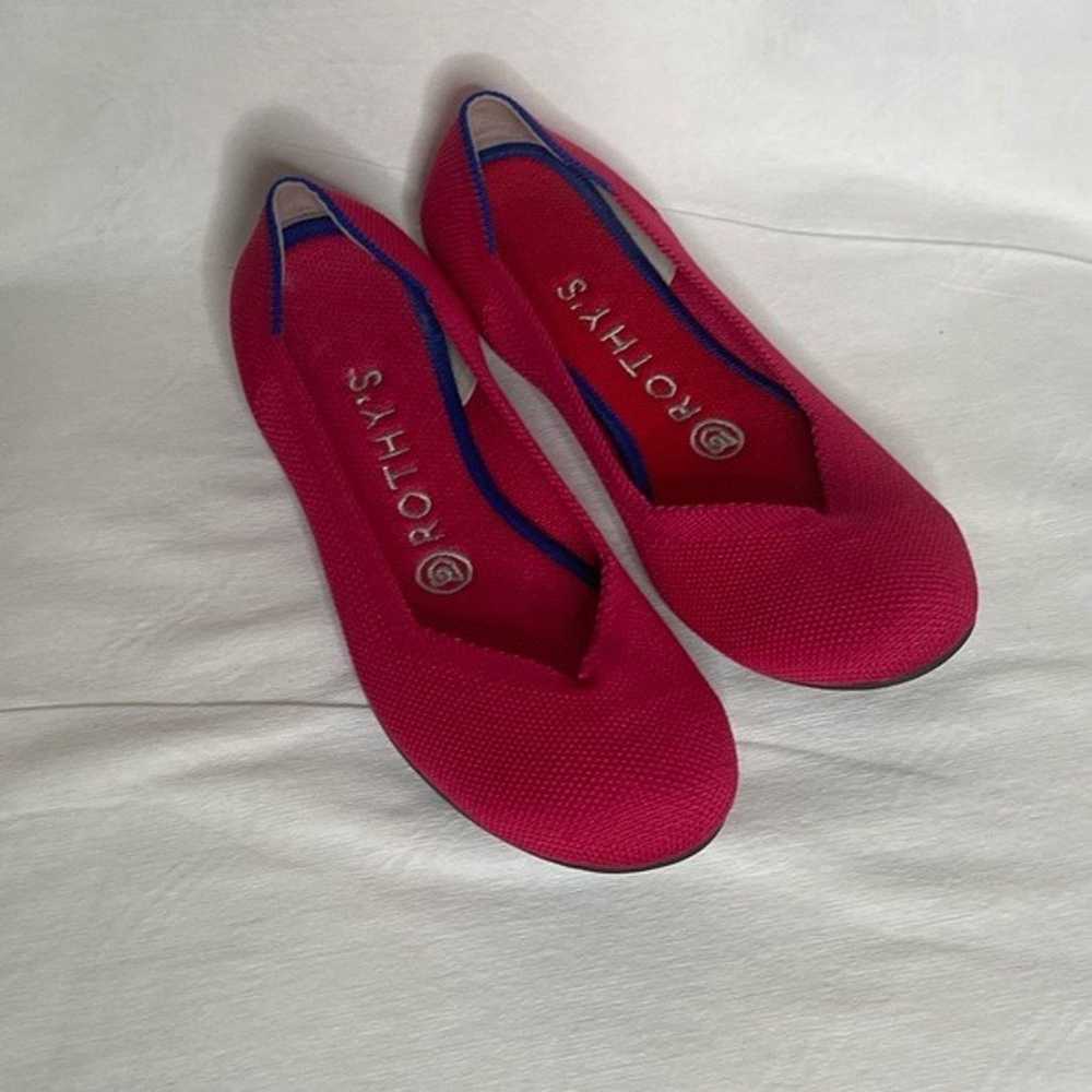 Rothy’s Hot Pink Round Toe Flats Size 6 - image 3