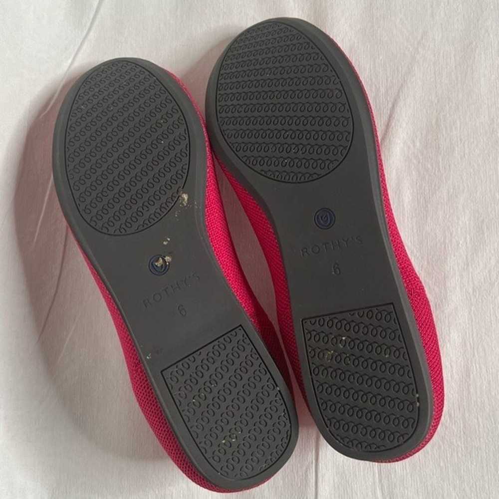 Rothy’s Hot Pink Round Toe Flats Size 6 - image 4