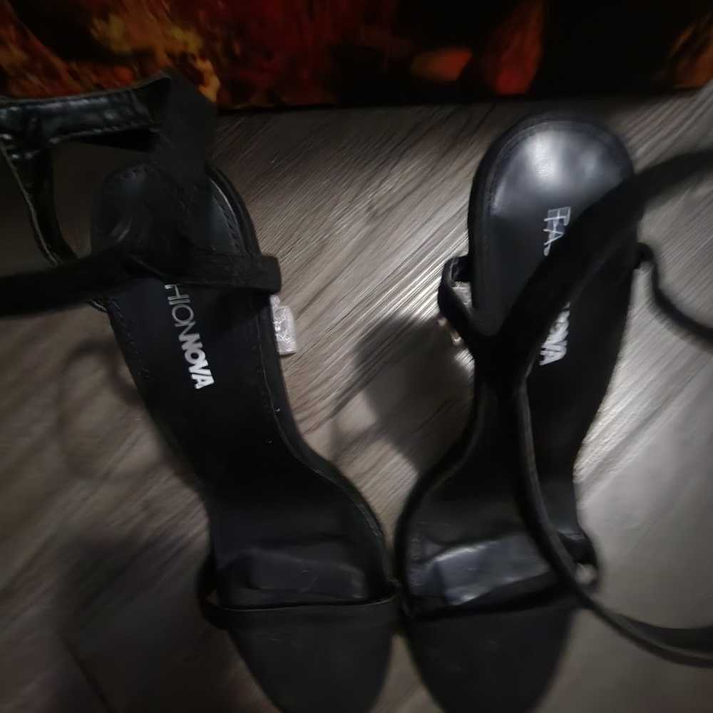 Black Strappy Heels - image 3