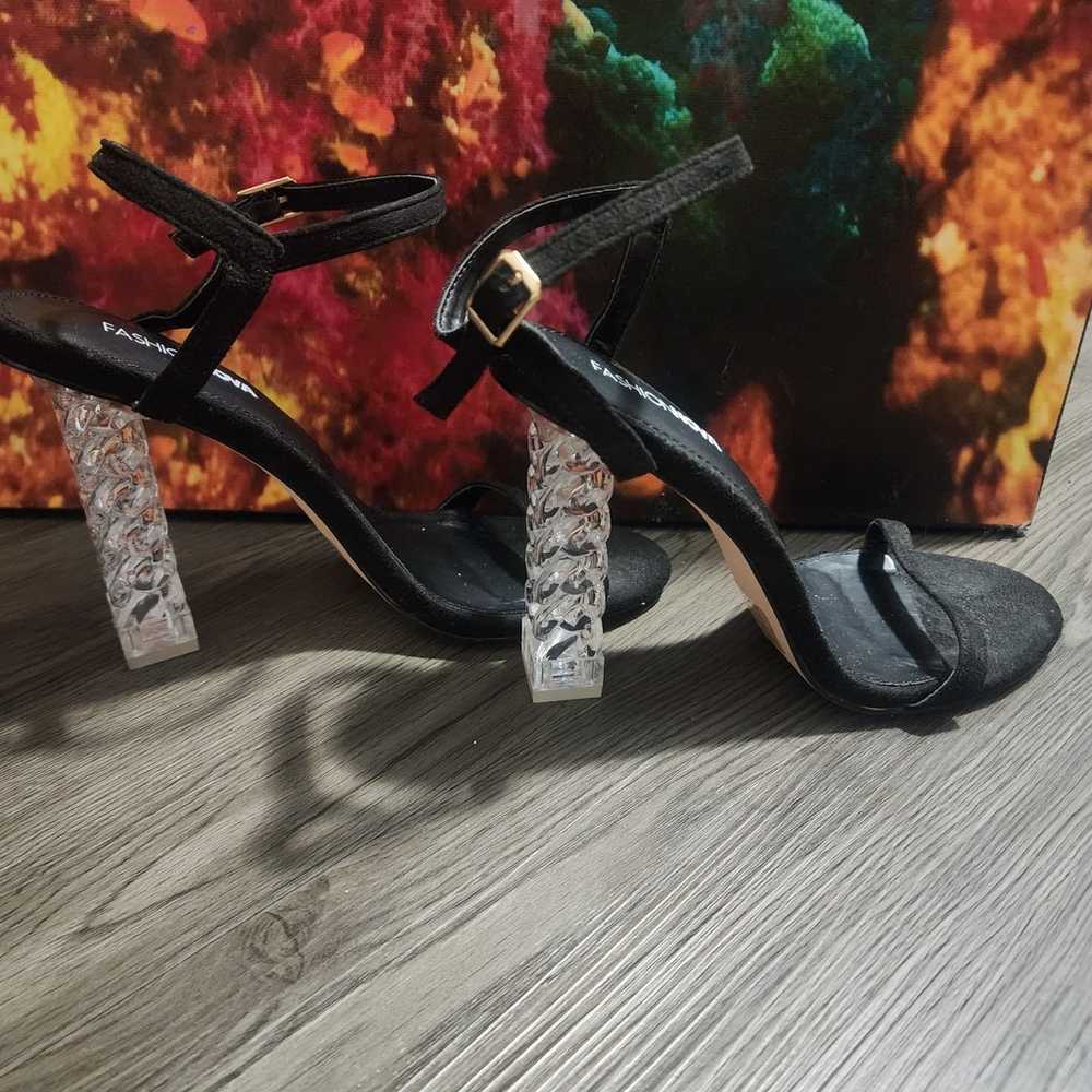 Black Strappy Heels - image 9
