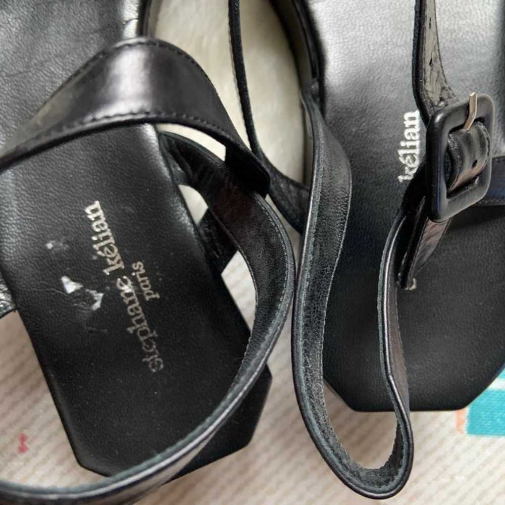 stephane kelian square toe platform sandals - image 6
