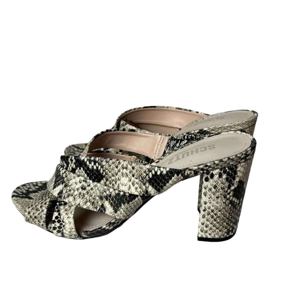 Schutz women’s Rovane snake print Slide pumps ope… - image 5