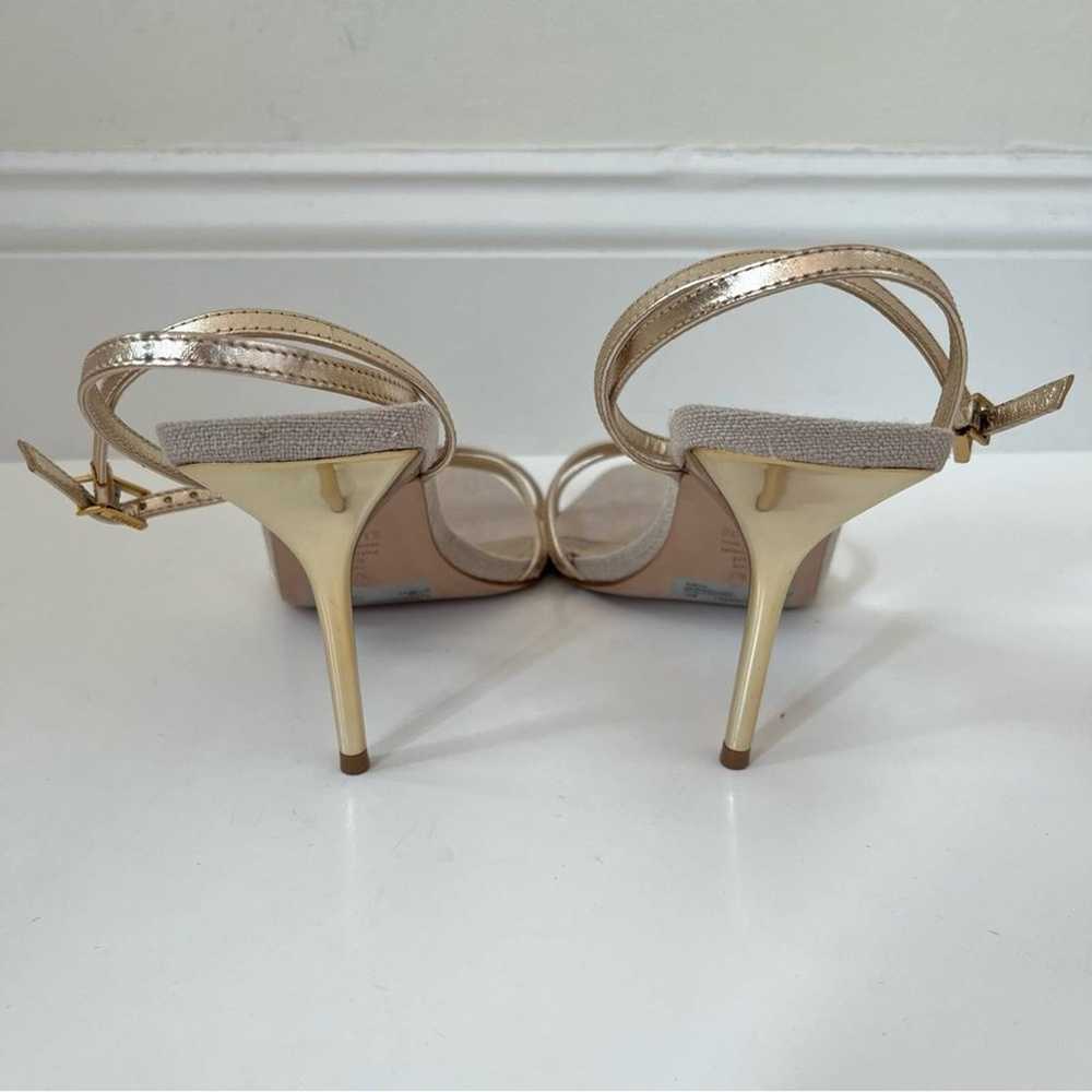 Schutz Claudia Metallic Leather Strappy Heeled Op… - image 6