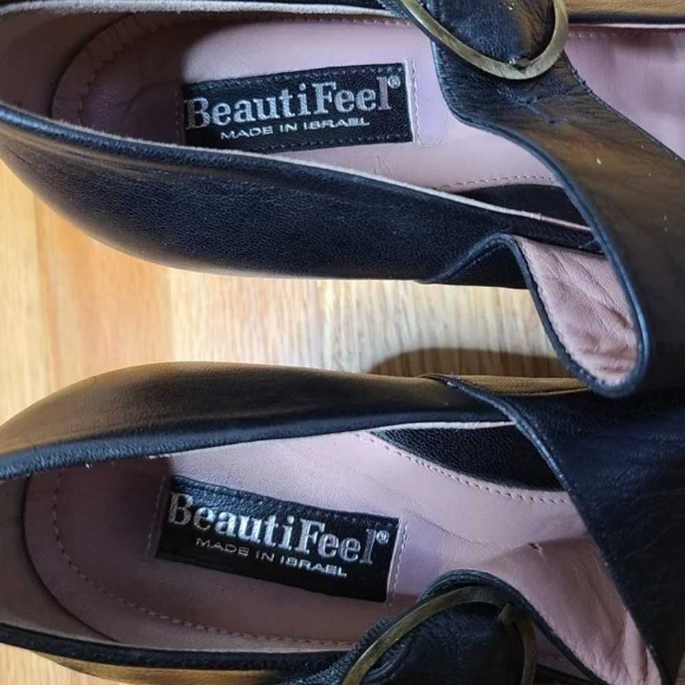 BeautiFeel Size 9 Black Leather Mary Jane Pumps - image 4