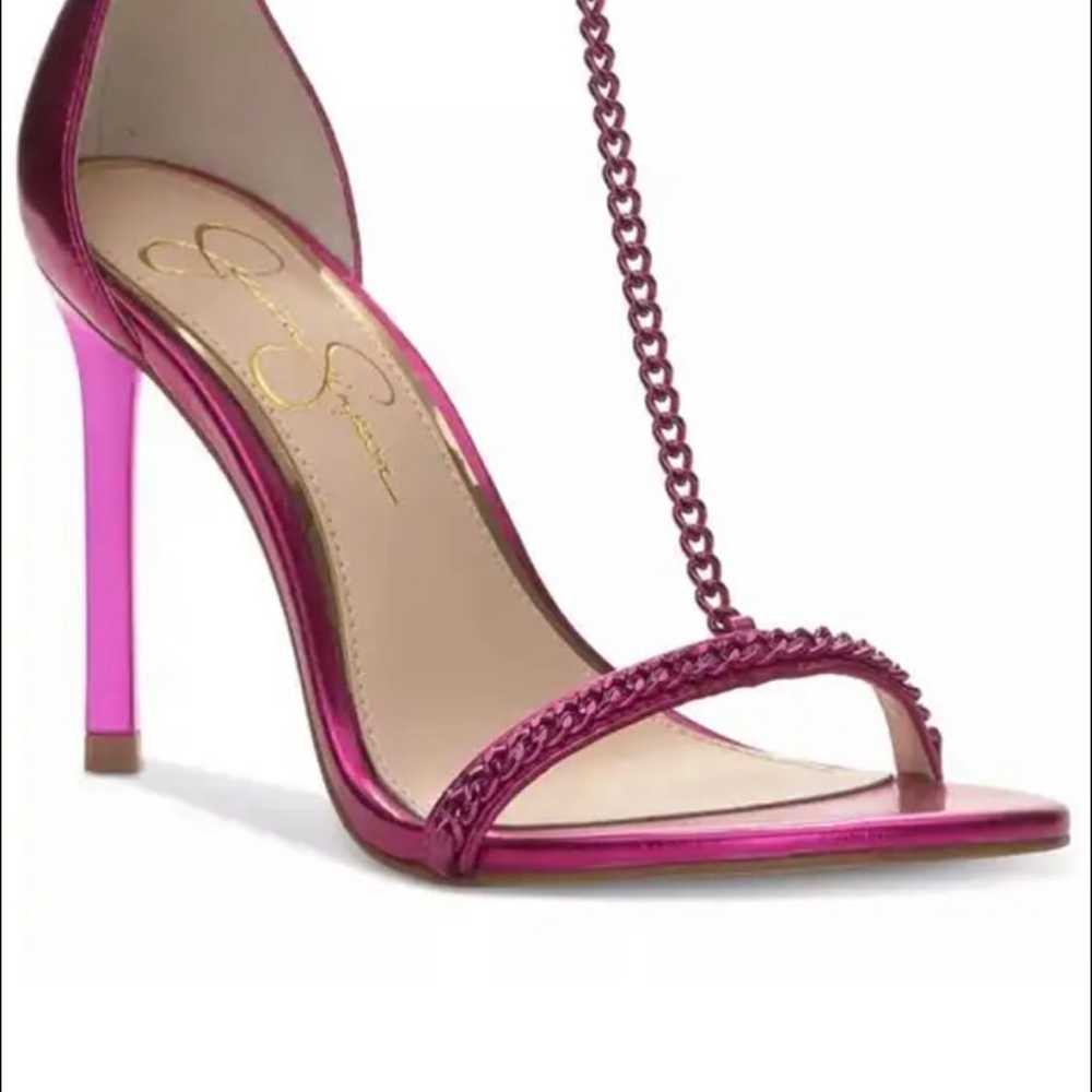 Jessica Simpson's pink stiletto sandals size 10 - image 2