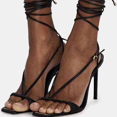 SCHUTZ LEATHER LACE UP HEELS