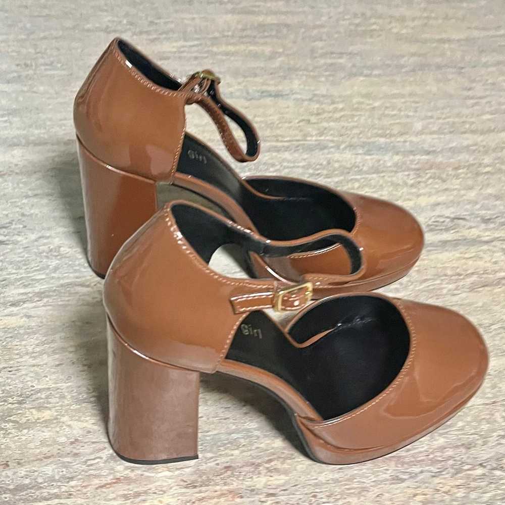 NWOT Madden Girl UNAA glossy platform heeled sand… - image 10