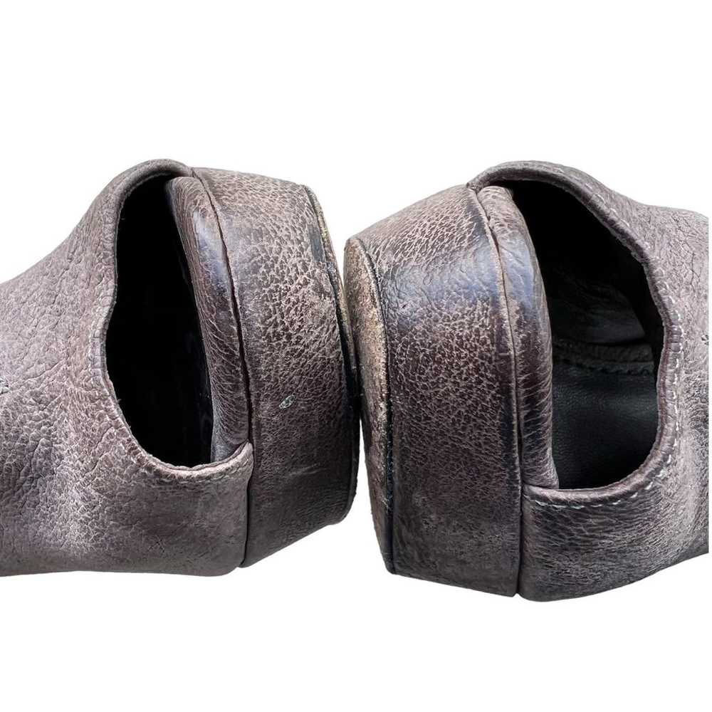 Vera Wang Royce Leather Bow Heel Peep Toe Booties… - image 9