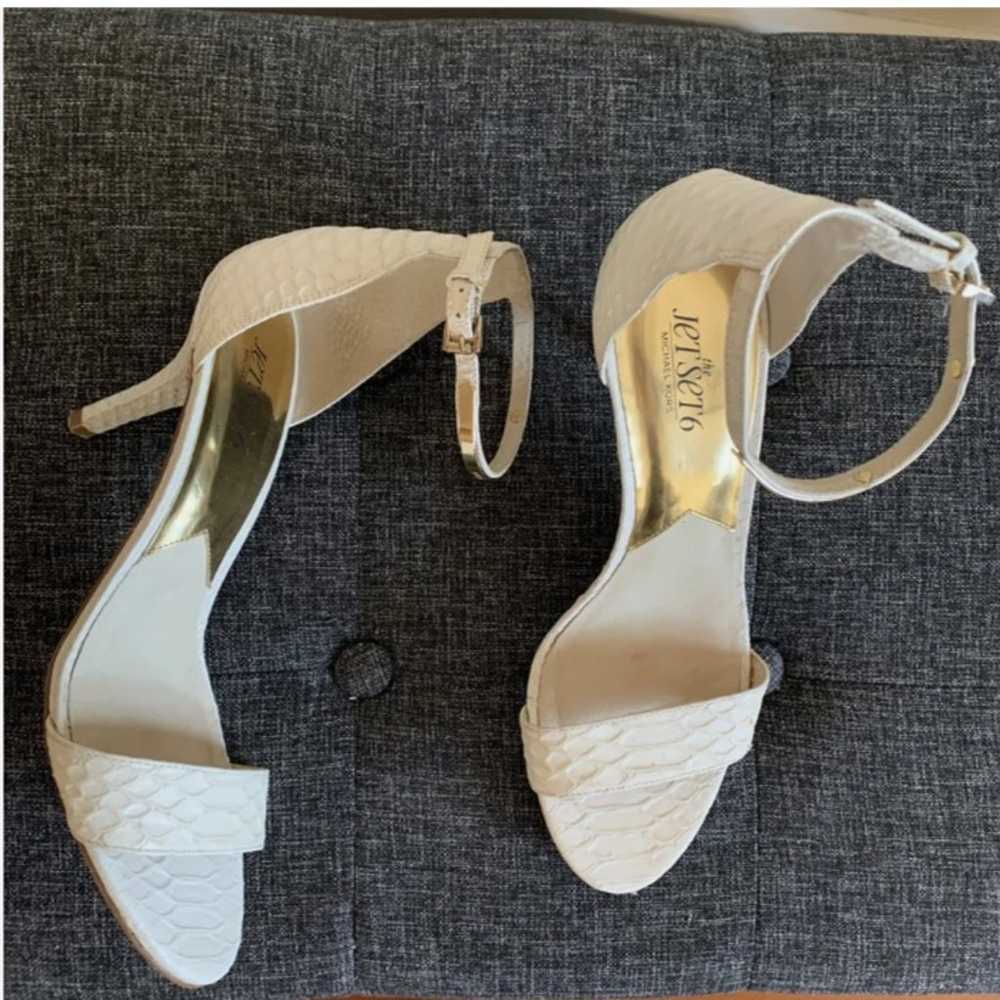 Michael Kors Kristen Mid Ankle Strap Optic White … - image 2