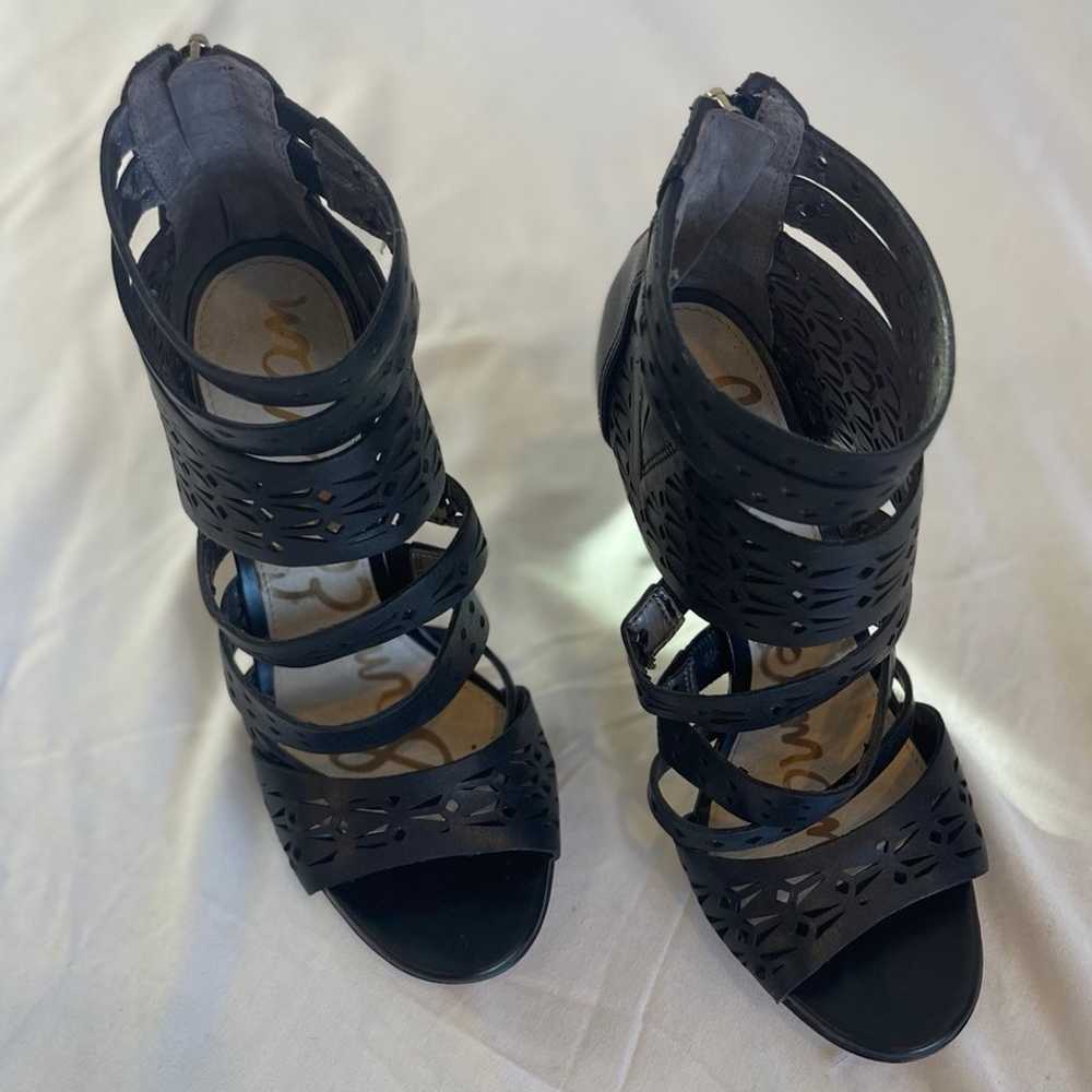 Sam Edelman Strappy Stiletto Heel In Black Size 6 - image 2