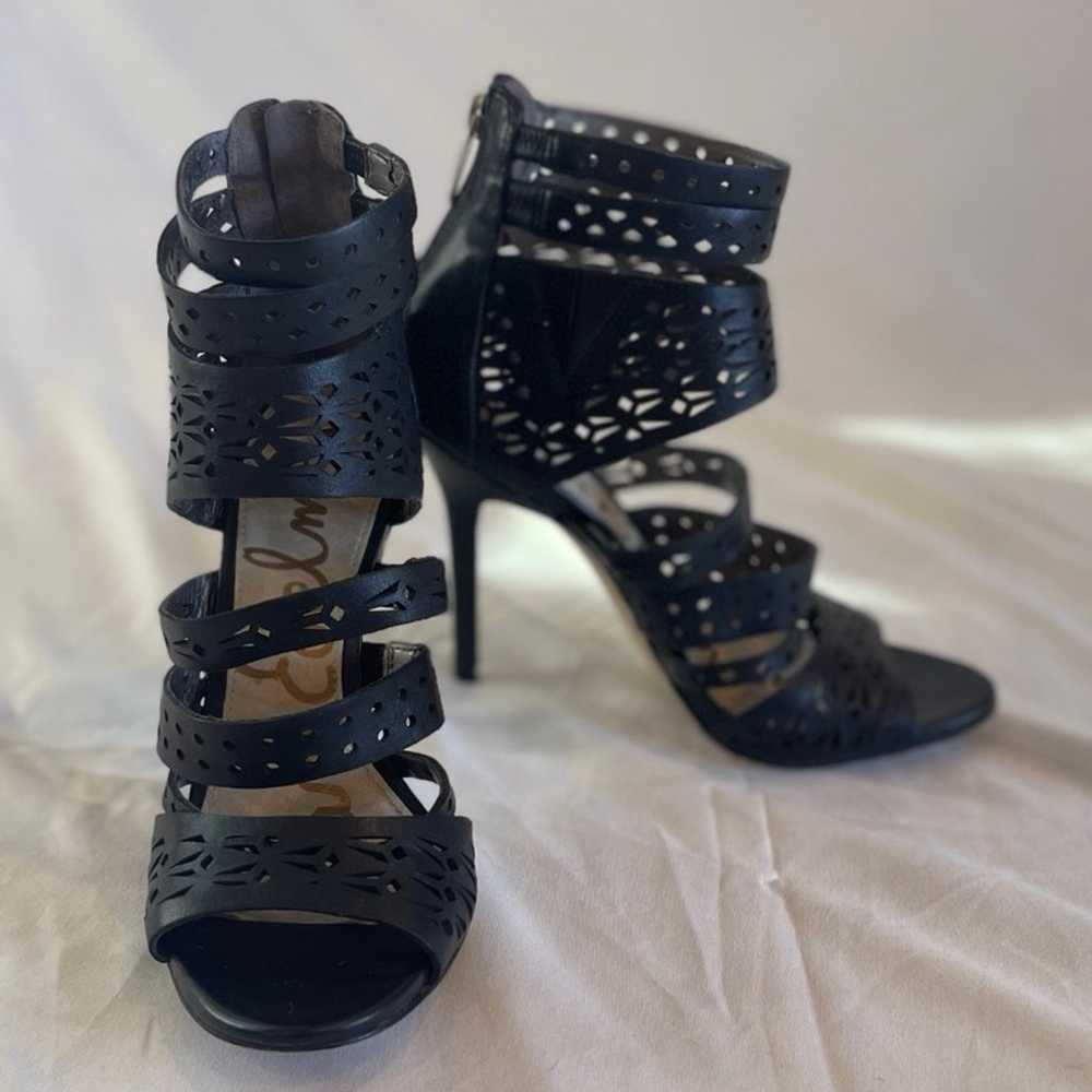 Sam Edelman Strappy Stiletto Heel In Black Size 6 - image 3