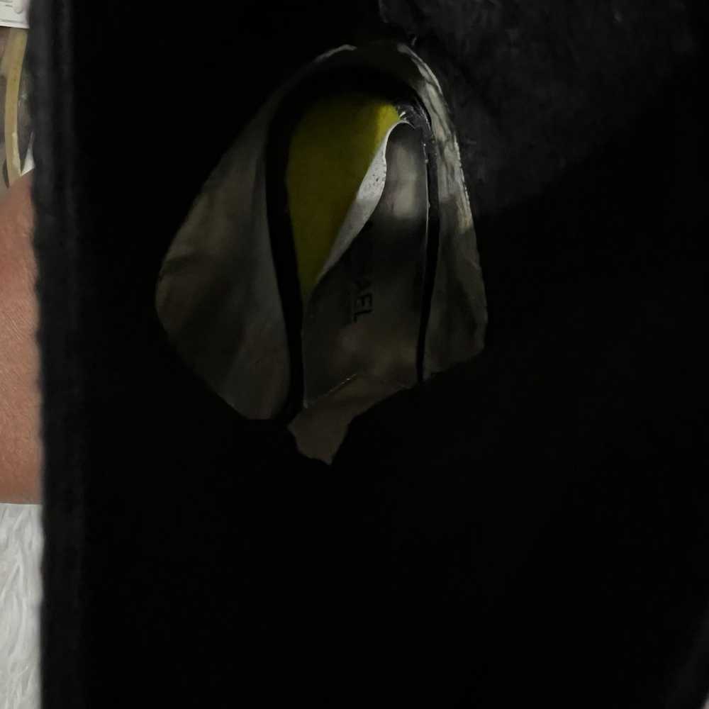Michael Kors  Black Leather Peep Toe Lace Up - image 6