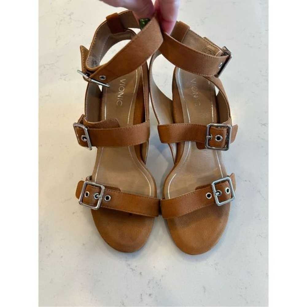 Vionic Perk Carmel Backstrap Heeled sandals ortho… - image 3