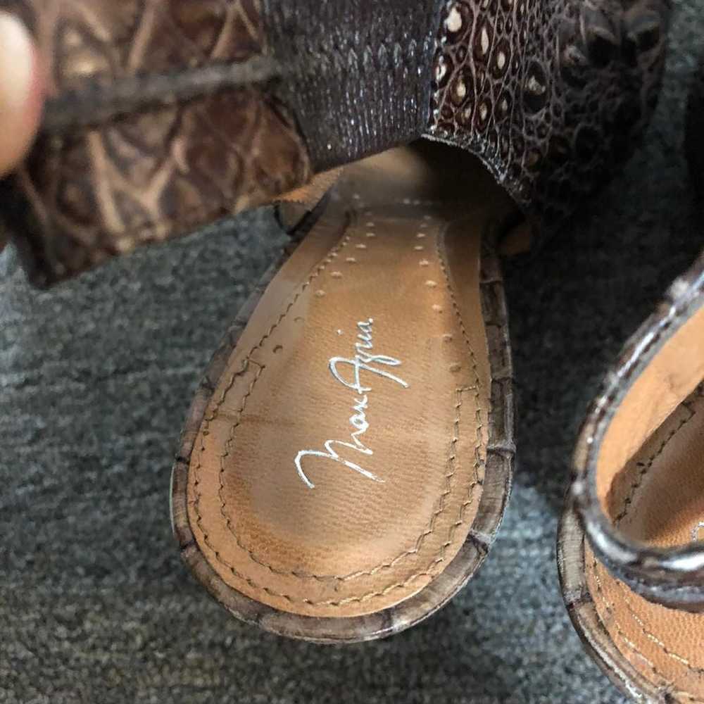 Max Azria Textured Peep Toe Heels - image 5
