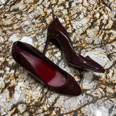 Lanvin red patent leather Heels