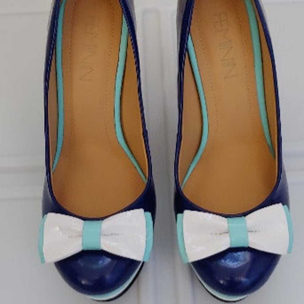 Blue high heel - image 2