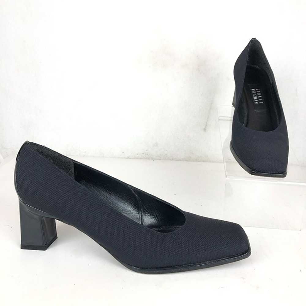 Stuart Weitzman Women's Size 8.5B Dark Blue Squar… - image 1