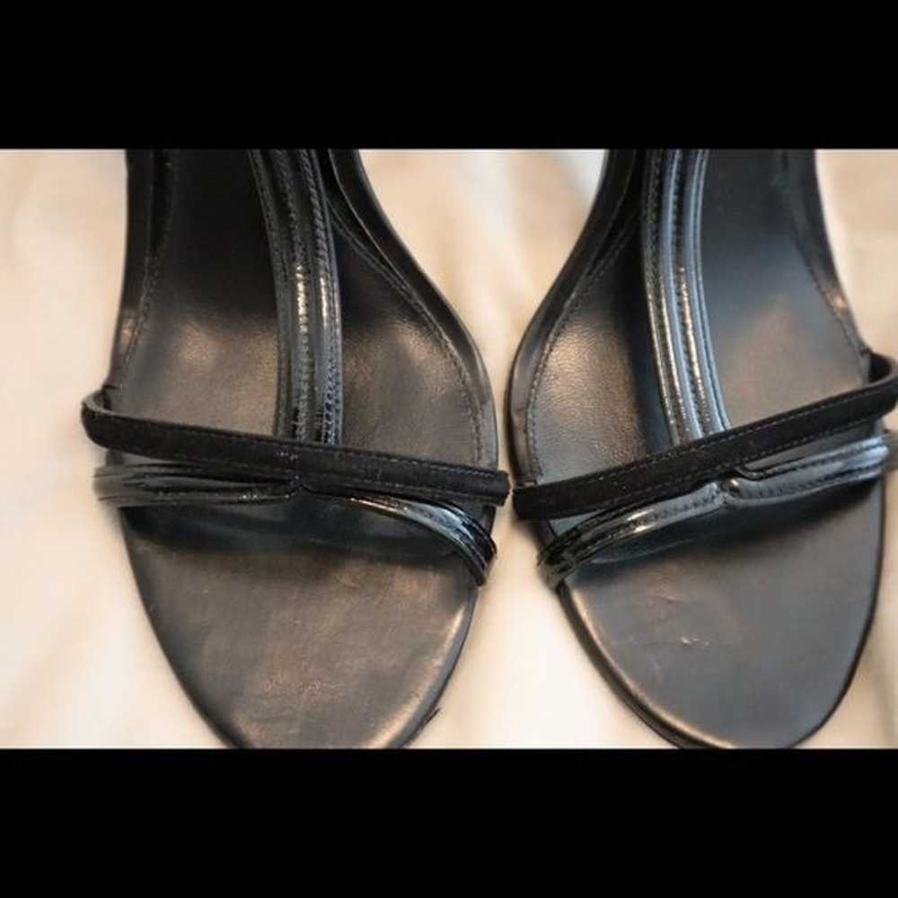 B Brian Atwood Black Patent Leather Suede T Strap… - image 7