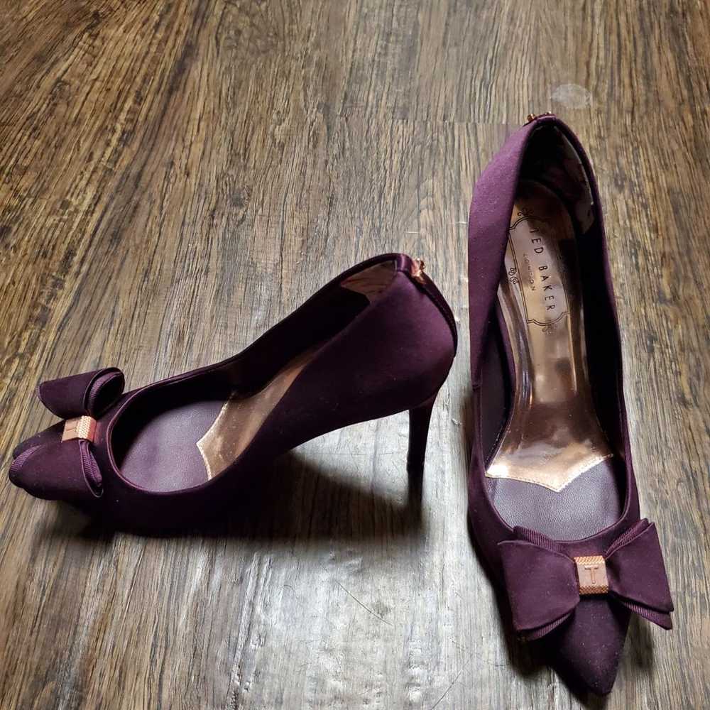 Ted Baker purple bow heels. - image 2