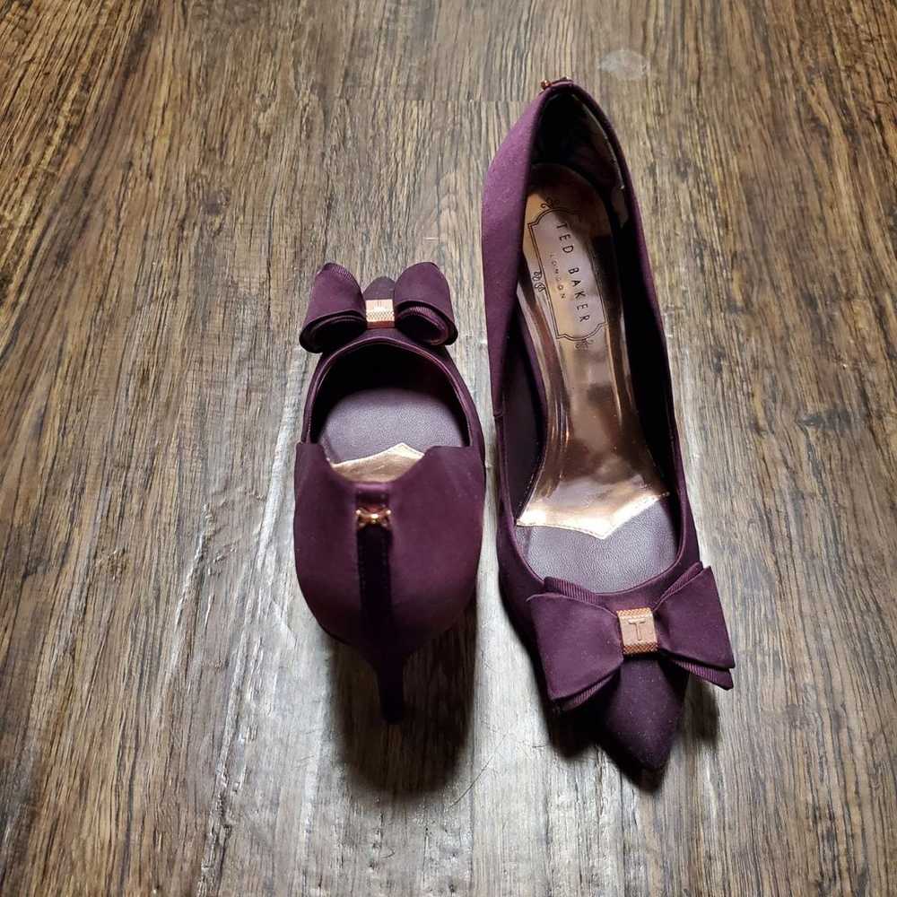 Ted Baker purple bow heels. - image 3