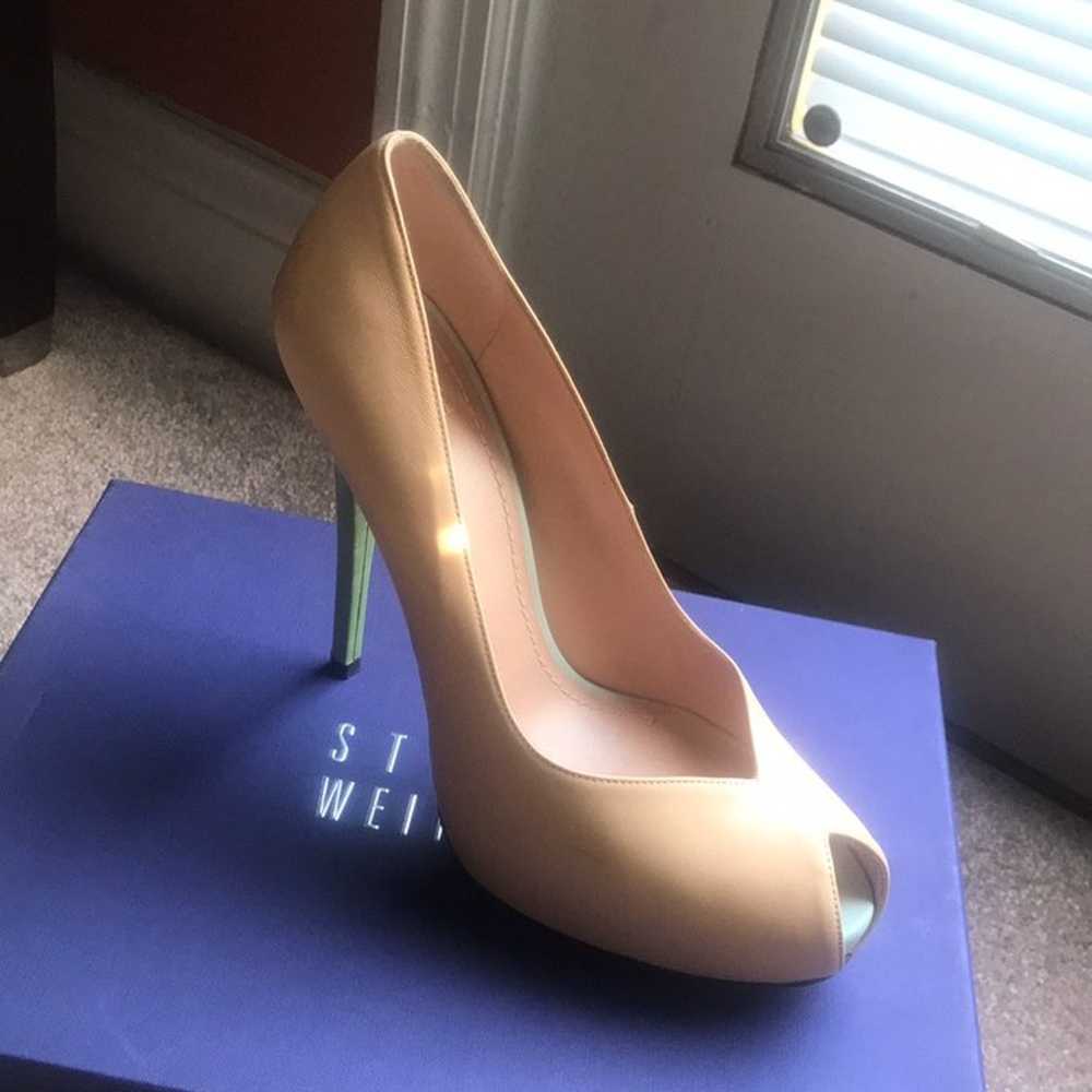 Soft Pink Petal Peep toe Pump - image 2