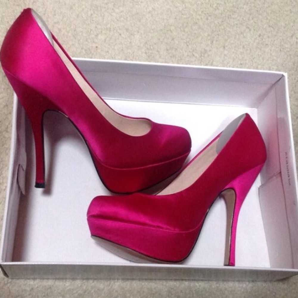 Steve Madden Hot Pink Platform Pumps - image 1