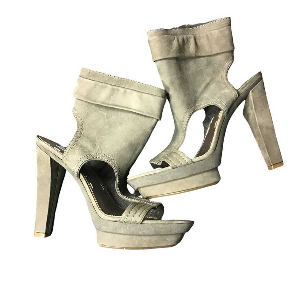 Rachel Roy Olive Green Fabienne Ankle Platform He… - image 1