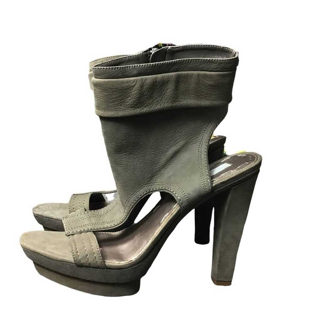 Rachel Roy Olive Green Fabienne Ankle Platform He… - image 3