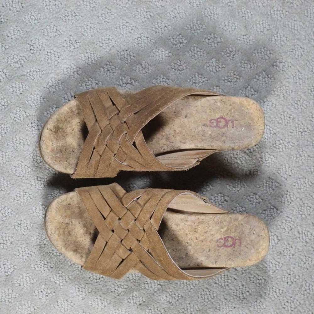 Ugg Tan Suede & Cork Wedge Heel - image 2
