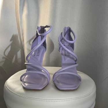 Journee collection purple strap heels