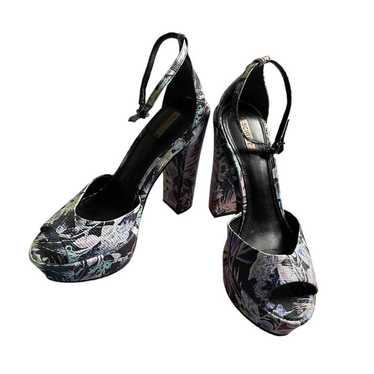 Schutz Womens Ankle Strap Floral Platform Stilett… - image 1