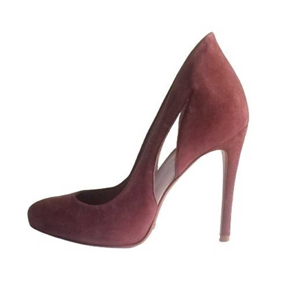 Schutz Wine Suede Stiletto Heels Pumps 7.5B New - image 1