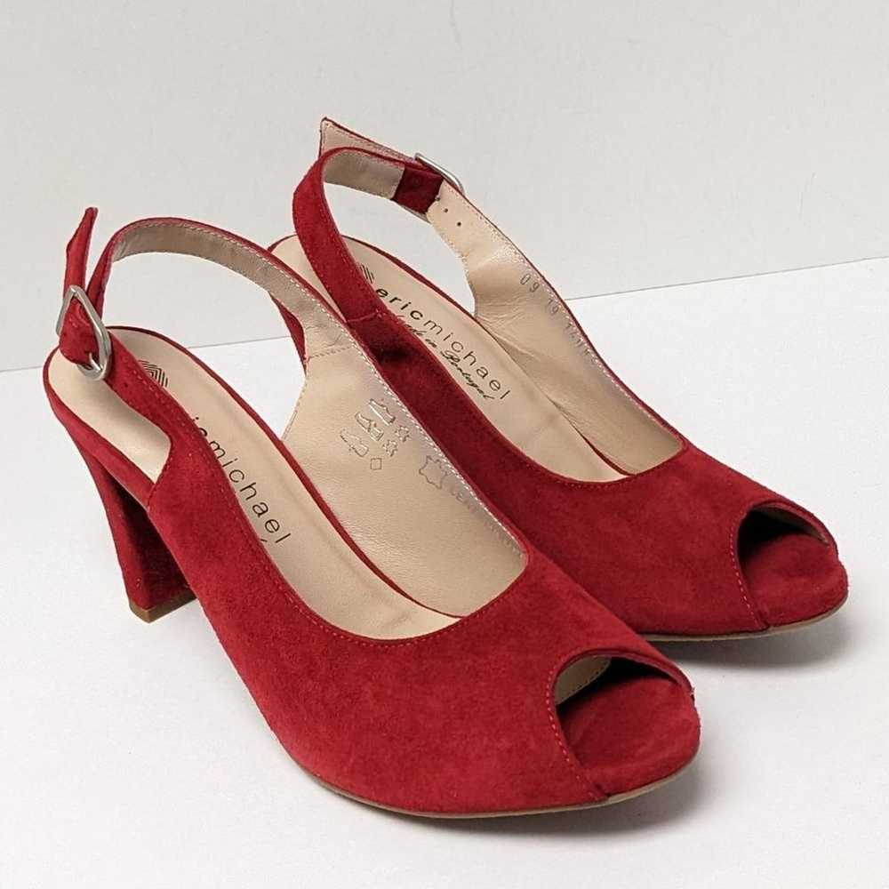 Eric Michael Piper Heeled Sandals, Red, Women's 3… - image 1