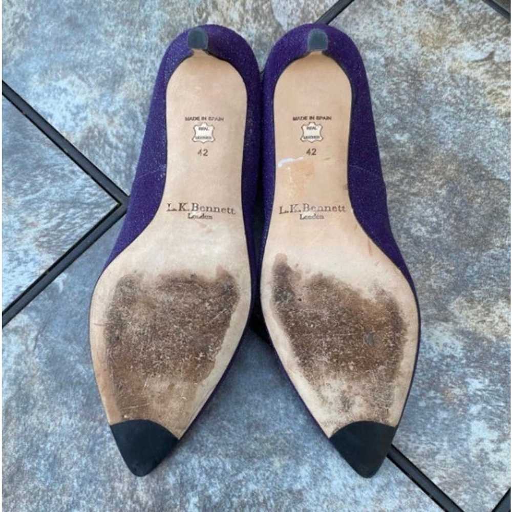 LK Bennett Sparkly Purple Pointed Toe Pumps Size … - image 9